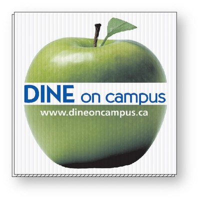 5/32" White Coroplast Sign, 12"x12" Rectangle, Full Colour